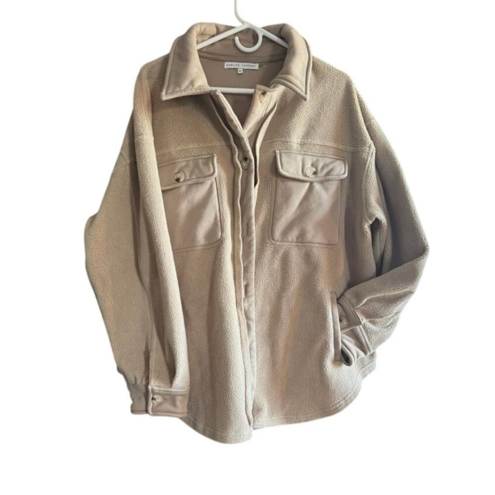 English‎ Factory Oversized Shacket with pockets, XL